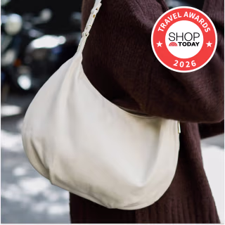 Lo & Sons Aoyama Leather Crescent Crossbody Bag