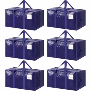 6 Pack Extra Heavy Duty Large Moving Bags