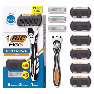 BIC Flex 5 Trim and Shave Men's Grooming Kit