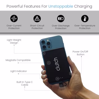 Clutch Pro World's Thinnest Portable Charger