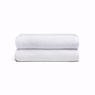 26: Cozy Earth Ribbed Terry Bath Towels 