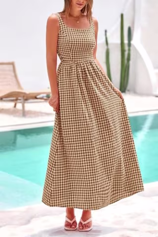 Prettygarden Summer Spaghetti Strap Maxi Dress