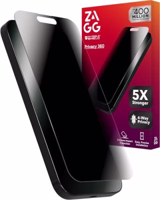 Zagg Glass Elite Privacy 360 Privacy Screen Protector (iPhone 15/16)