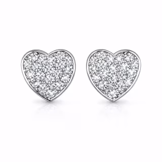 Anna Zuckerman Heart Cut Stud Earrings by AZ Essentials