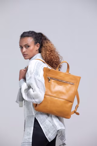 Parker Clay Miramar Leather Backpack
