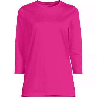 Lands' End 3/4 Sleeve Cotton Supima Tunic
