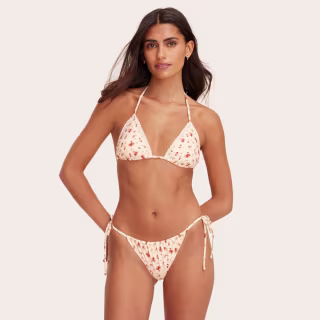 Parke x Target Eyelet Trim Triangle Bikini Top