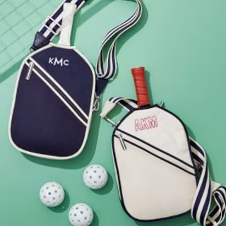 Mark & Graham Sporty Stripe Pickleball Crossbody Bag
