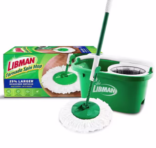 Libman Tornado Spin Mop with Bucket Cleaning System