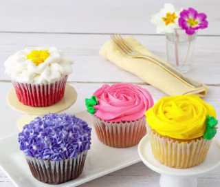 Bake Me a Wish! JUMBO Flower Cupcakes