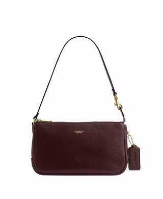 Coach Plaza Small Leather Slim Shoulder Bag