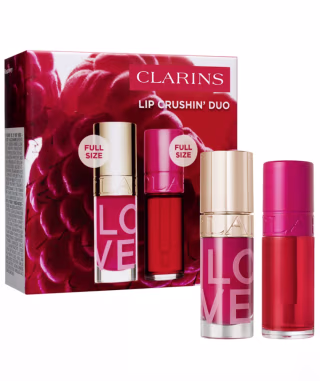 Clarins 2-Piece Lip Crushin' Lip Oil and Lip Stain Duo Set