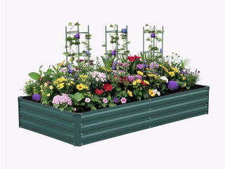 Kymari Galvanized Raised Garden Bed