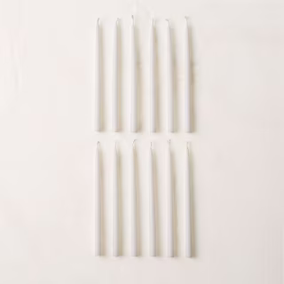 CB2 Small White Taper Candles