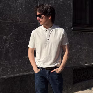 Coofandy Men's Henley Short Sleeve Shirt