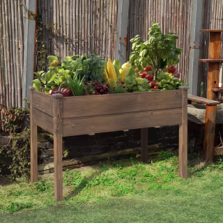 Millwood Pines Rigney Outdoor Fir Wood Elevated Planter