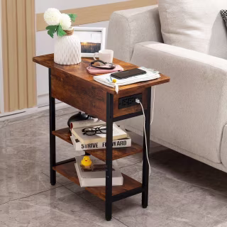 Yoobure End Table with Charging Station