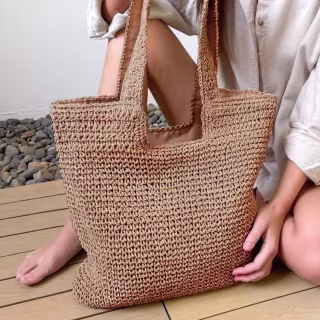 Gocvo Woven Straw Boho Bag