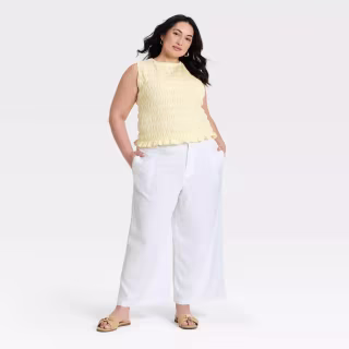A New Day High-Rise Linen Belted Pants