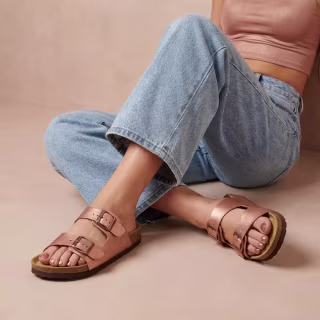 Cushionaire Women's Lane Cork Footbed Sandals
