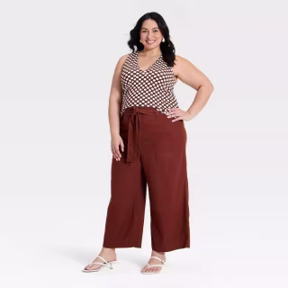 A New Day High-Rise Linen Belted Pants