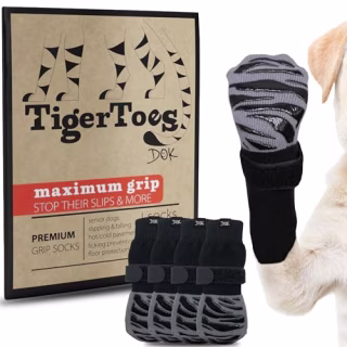 DOK TigerToes Non-Slip Dog Socks