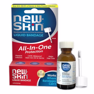 New-Skin Liquid Bandage, Waterproof for Scrapes and Minor Cuts, 1 Fl Oz