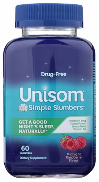 Unisom Simple Slumbers Drug Free Sleep Aid Gummies