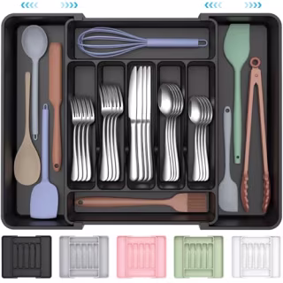 ukeetap Extra Large Expandable Silverware Organizer
