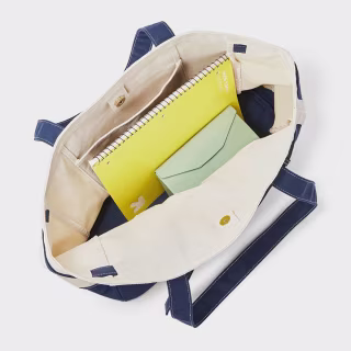 Universal Thread Canvas Large Belted Tote Bag