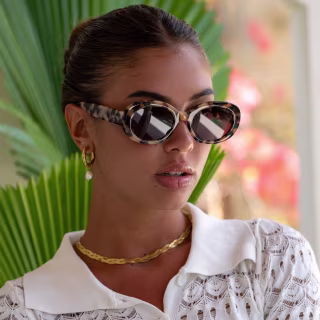 Aria Tortoiseshell Cateye Sunglasses