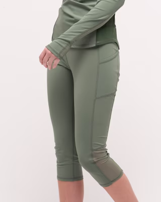 Line in the Sand Jump In 3/4 Swim Leggings