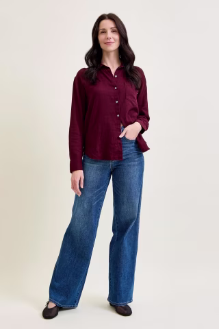 Judy Blue Lux Tummy Control Retro Wide Leg Jeans