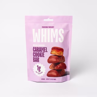 Whims Oat Milk Chocolate Caramel Cookie Bar