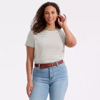 Lands' End Supima Cotton Crewneck T-Shirt