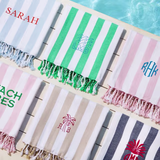 Mark & Graham Cabana Stripe Packable Beach Towel