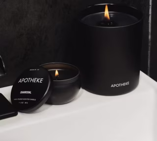 Apotheke Charcoal Mini Candle Tin