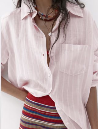 H&M Linen Blend Shirt