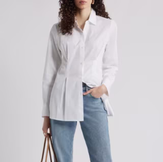 Nordstrom Pleat Waist Top