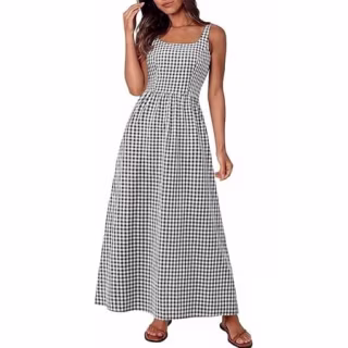Prettygarden Summer Spaghetti Strap Maxi Dresses 