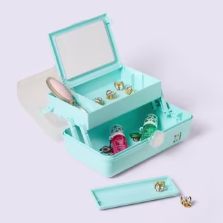 Pokémon x Target Caboodles Case Clear Sparkle/Light Blue
