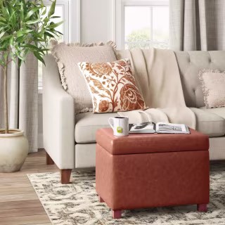 Threshold Essex Single Storage Ottoman Linen