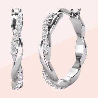 Cate & Chloe Lauren 18k White Gold Plated