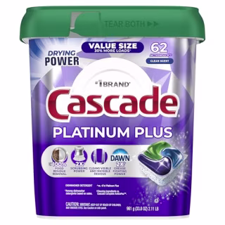Cascade Platinum Plus Dishwasher Pods
