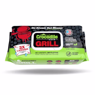 Crocodile Cloth Grill Plant-Based Cleaning Wipes