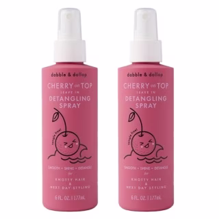 Dabble & Dollop Cherry on Top Kids Leave In Detangling Spray (Pack of 2)
