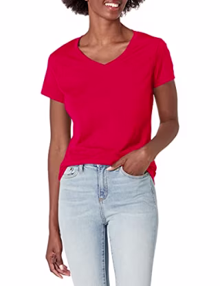 Hanes Women's X-Temp V-Neck Tee
