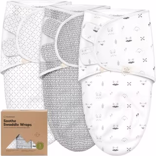 KeaBabies 3-Pack Baby Swaddle Sleep Sacks