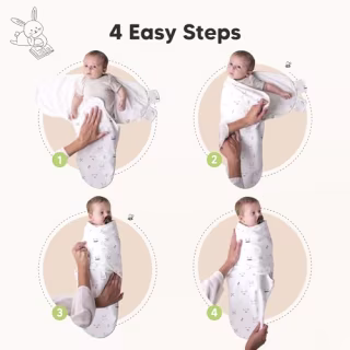 KeaBabies 3-Pack Baby Swaddle Sleep Sacks