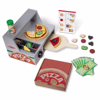 Melissa & Doug Top & Bake Wooden Pizza Counter